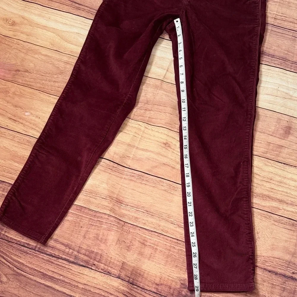 Athleta Maroon Straight Leg Corduroy Pants for Women - Picture 7 of 9
